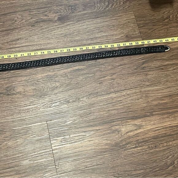 TORINO Ringmark Lizard Men’s Leather Belt
Woven Black With Silver Buckle 36 - Picture 12 of 13